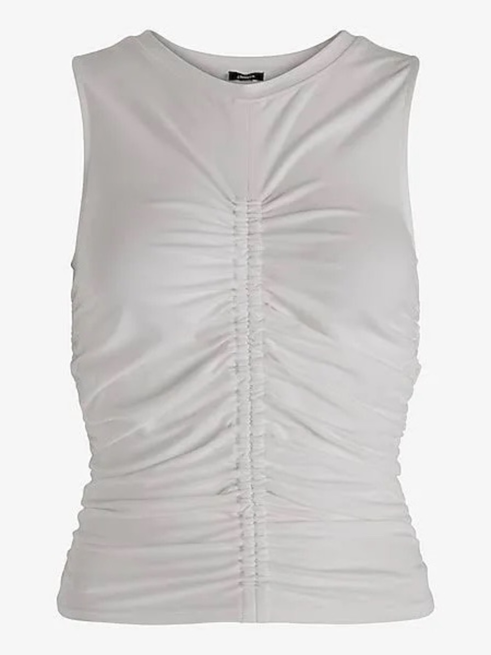 Express White Ruched Tank Top - Picture 5 of 5